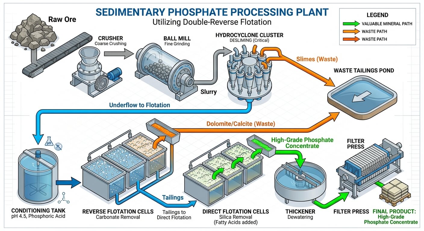 Phosphate Processing Plant: The Ultimate Guide to Apatite Flotation & Beneficiation